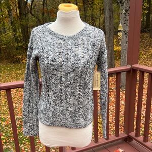 New! Denim & Supply Ralph Lauren gray small Monochrome Knit Sweater.